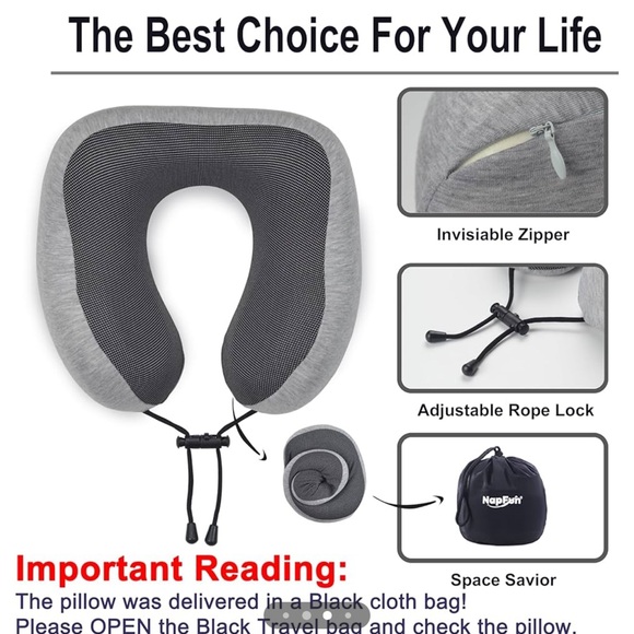 NIB. Travel neck pillow - Picture 4 of 5